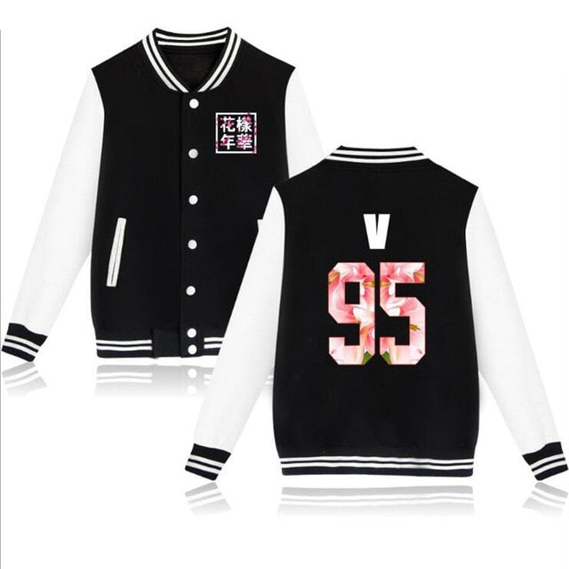 Shinee KPOP taemin key Baseball Uniform jacket Women Men Plus Size k-pop Zip-up Hoodies Sweatshirt