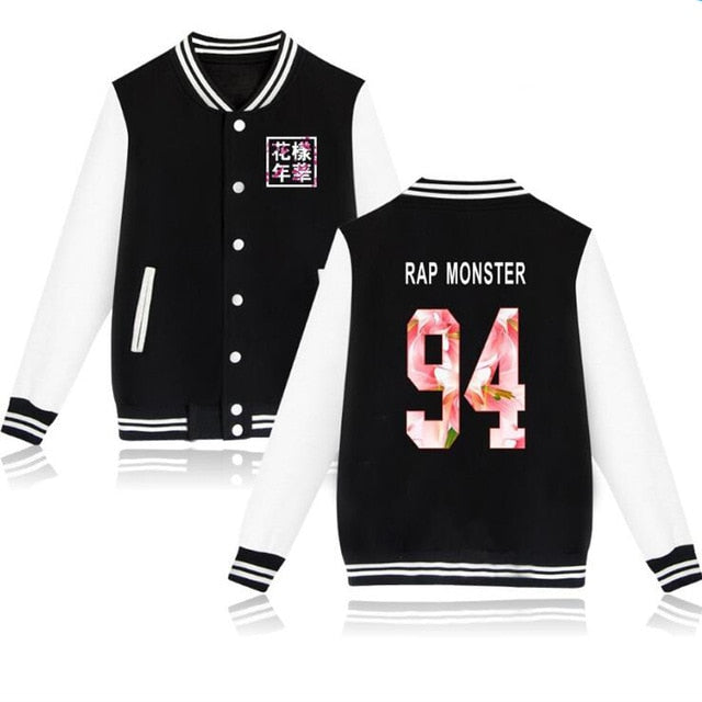 Shinee KPOP taemin key Baseball Uniform jacket Women Men Plus Size k-pop Zip-up Hoodies Sweatshirt