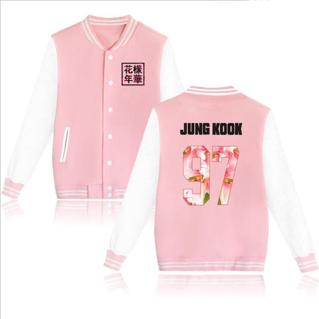 Shinee KPOP taemin key Baseball Uniform jacket Women Men Plus Size k-pop Zip-up Hoodies Sweatshirt