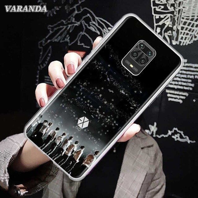 EXO Silicone Phone Case For Xiaomi Redmi 9 9A 9C 8 8A 7 7A Note 9 9S 8 8T 9 Pro 7 Soft Back Cover Coque Kpop EXO Lucky One