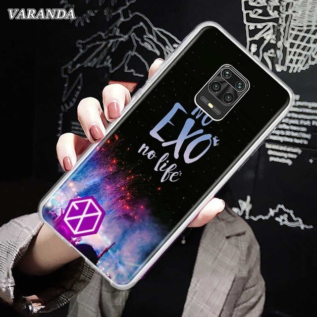 EXO Silicone Phone Case For Xiaomi Redmi 9 9A 9C 8 8A 7 7A Note 9 9S 8 8T 9 Pro 7 Soft Back Cover Coque Kpop EXO Lucky One