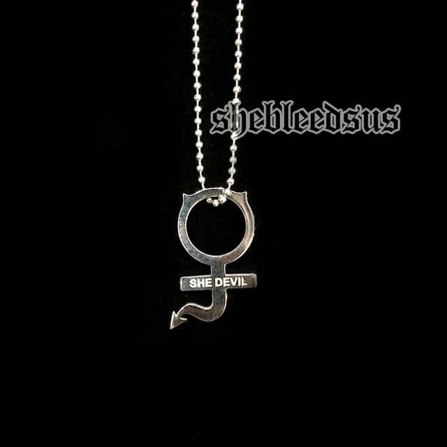 Stainless Steel IGIRL Unif Heart Necklace Heavy Duty Gothic Chain Necklace Choker Metal Collar High Polished - Kpopshop