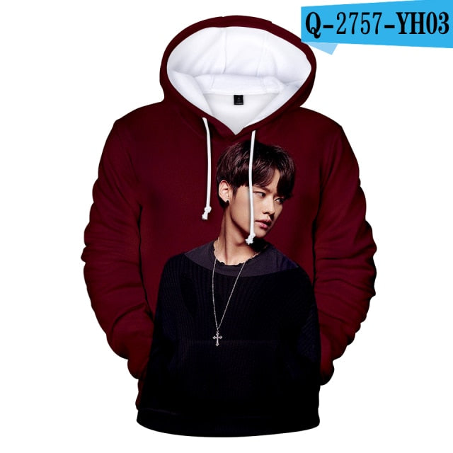Stray Kids 3D Hoodies Men Women 2019 New Fashion Autumn High Quality Design Hip Hop Hoodie Korean Band Stray Kids Sweatshirts