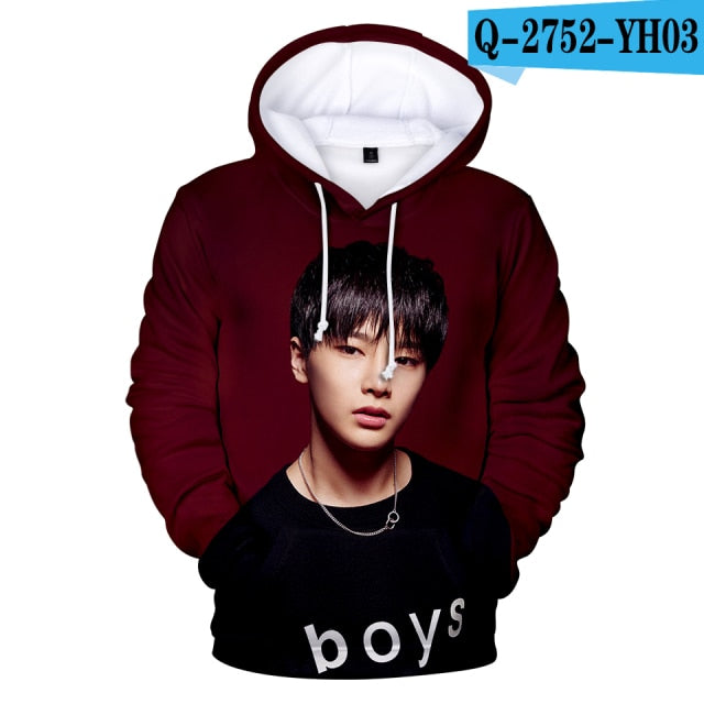 Stray Kids 3D Hoodies Men Women 2019 New Fashion Autumn High Quality Design Hip Hop Hoodie Korean Band Stray Kids Sweatshirts