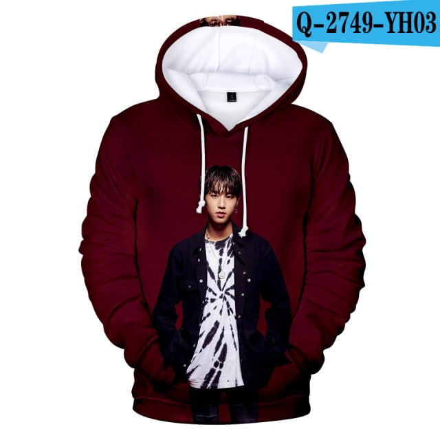 Stray Kids 3D Hoodies Men Women 2019 New Fashion Autumn High Quality Design Hip Hop Hoodie Korean Band Stray Kids Sweatshirts