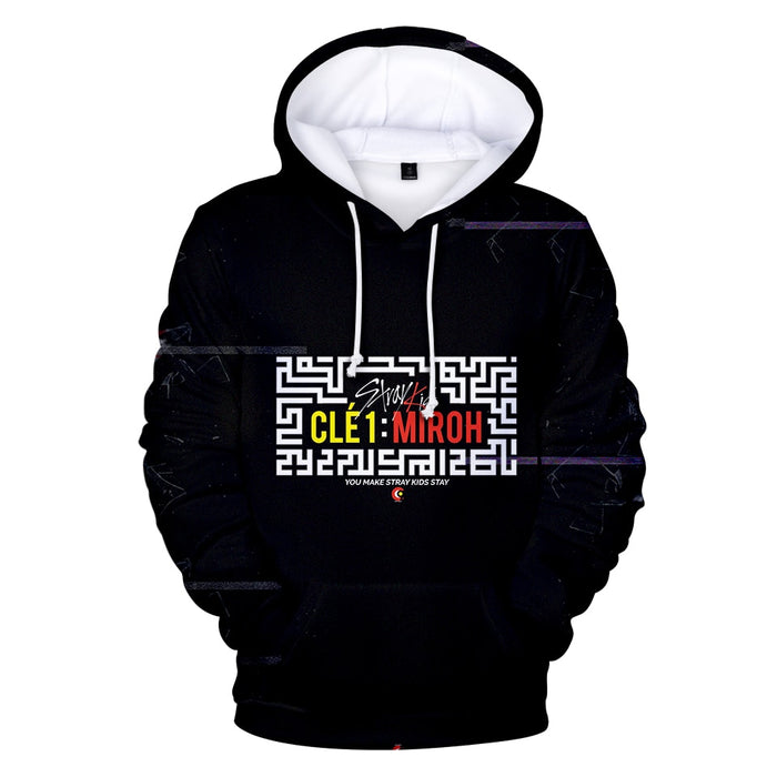Stray Kids 3D Hoodies Men Women 2019 New Fashion Autumn High Quality Design Hip Hop Hoodie Korean Band Stray Kids Sweatshirts