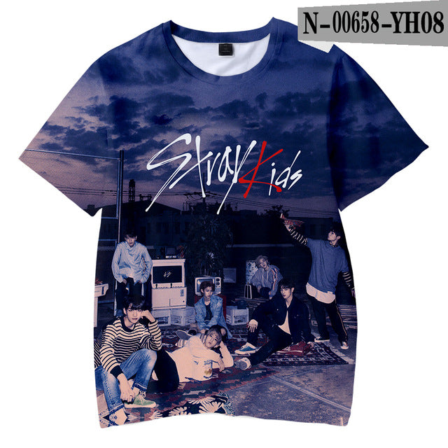 Stray Kids 3D Children T-shirts Kpop Tshirts Casaul Kids Tee Shirts - Kpopshop