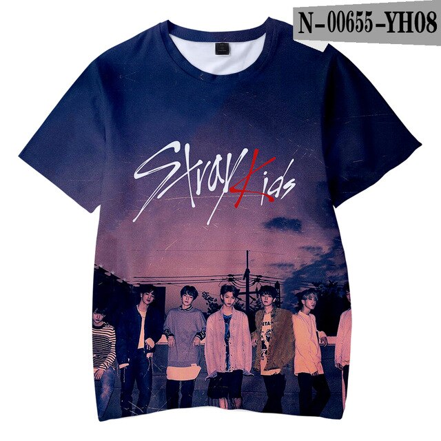 Stray Kids 3D Children T-shirts Kpop Tshirts Casaul Kids Tee Shirts - Kpopshop