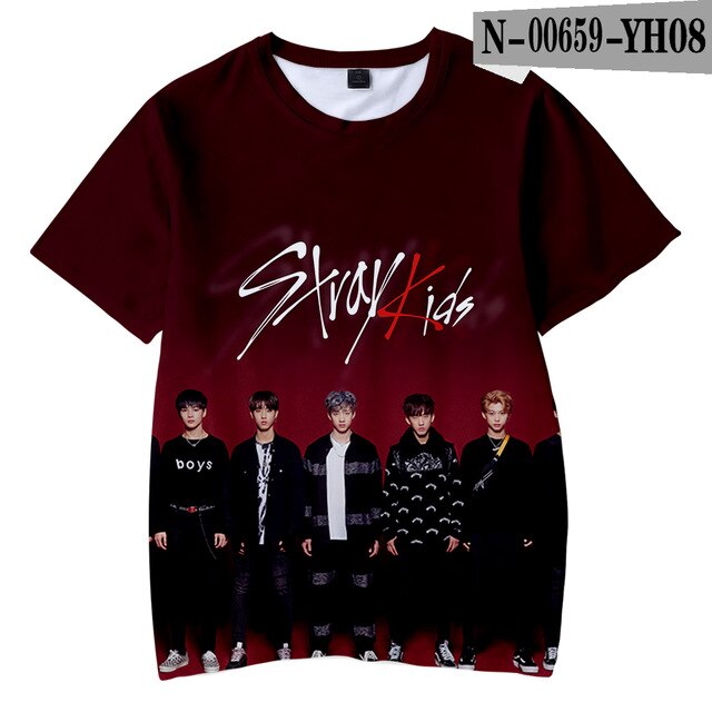 Stray Kids 3D Children T-shirts Kpop Tshirts Casaul Kids Tee Shirts - Kpopshop