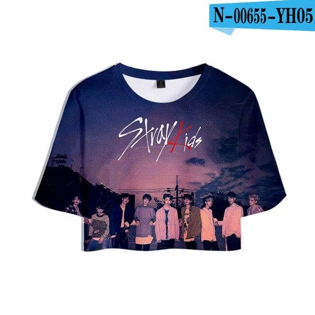 Kpop Newest Stray Kids 3D Printed Women Crop Tops Kpop Fashion Summer Short Sleeve T-shirts 2019 Hot Sale Casual Girls Sexy Tee Shirts that you'll fall in love with. At an affordable price at KPOPSHOP, We sell a variety of Stray Kids 3D Printed Women Crop Tops Kpop Fashion Summer Short Sleeve T-shirts 2019 Hot Sale Casual Girls Sexy Tee Shirts with Free Shipping.