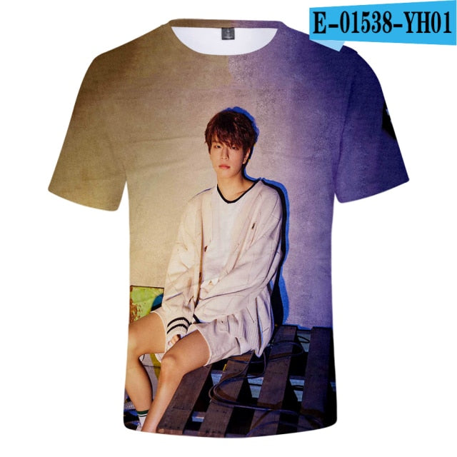 Stray Kids 3d T Shirt Women/men Kpop Album Yellow Wood StrayKids T-shirt Summer Hip Hop Casual T Shirts