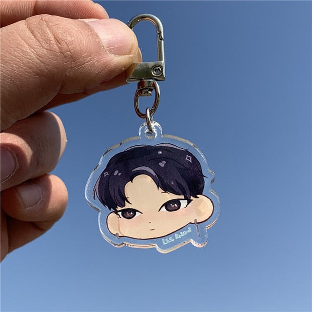 Stray Kids Cartoon Acrylic Keychain STAY Bag Pendant Key Ring Popular SKZ Q Version Character Creative Decoration Accessories