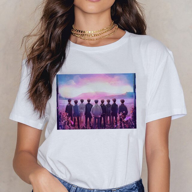 Stray Kids Kpop Casual Short Sleeve T Shirt Women Fashion MIROH T-shirt K Pop Fan T-shirt 90s Korean Tops Female