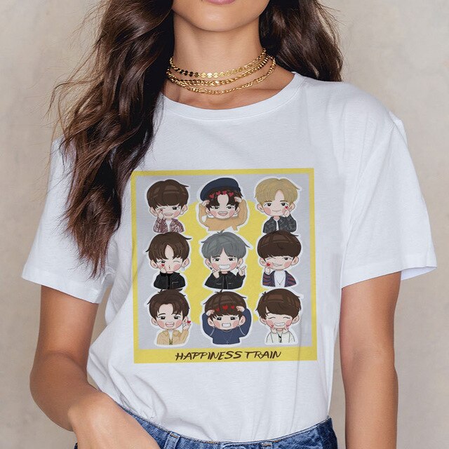 Stray Kids Kpop Casual Short Sleeve T Shirt Women Fashion MIROH T-shirt K Pop Fan T-shirt 90s Korean Tops Female