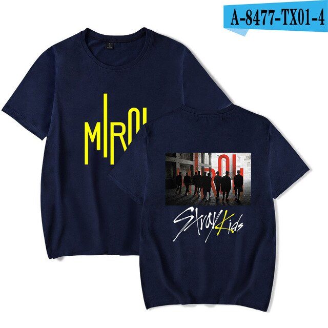 Stray Kids Kpop T-shirts Women/Men Fashion Summer Short Sleeve Tshirts 2021 New Arrival Hot Sale Trendy Streetwear T shirts