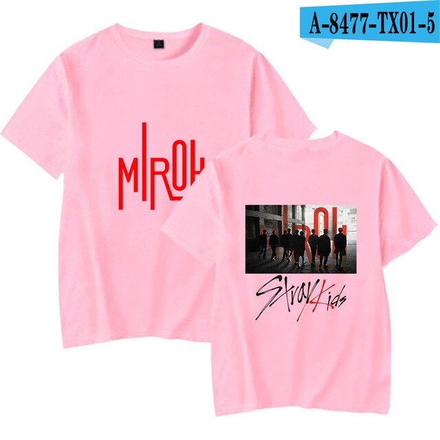 Stray Kids Kpop T-shirts Women/Men Fashion Summer Short Sleeve Tshirts 2021 New Arrival Hot Sale Trendy Streetwear T shirts