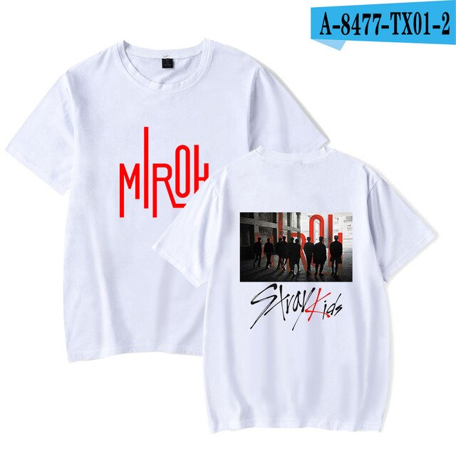 Stray Kids Kpop T-shirts Women/Men Fashion Summer Short Sleeve Tshirts 2021 New Arrival Hot Sale Trendy Streetwear T shirts