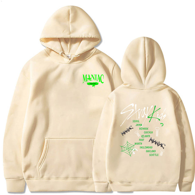 Stray Kids Maniac World Tour 2022 Hoodie Korean Fashion Straykids Women Cotton Sweatshirt