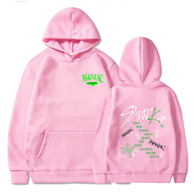 Stray Kids Maniac World Tour 2022 Hoodie Korean Fashion Straykids Women Cotton Sweatshirt