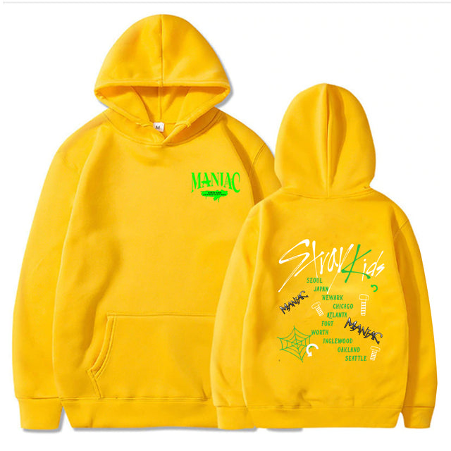 Stray Kids Maniac World Tour 2022 Hoodie Korean Fashion Straykids Women Cotton Sweatshirt