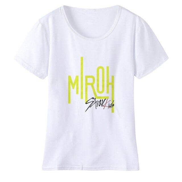 Kpop Newest Stray Kids T-Shirt K-Pop Fandom Stray Kids Miroh T Shirt Women Korean Fashion My Pace  Am You Straykids T Shirts that you'll fall in love with. At an affordable price at KPOPSHOP, We sell a variety of Stray Kids T-Shirt K-Pop Fandom Stray Kids Miroh T Shirt Women Korean Fashion My Pace  Am You Straykids T Shirts with Free Shipping.