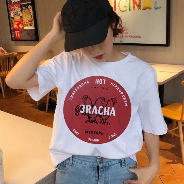 Stray Kids Women's T-shirt  Short Sleeve T-shirt Women's Hip Hop  T-shirt Top Hip Hop Female