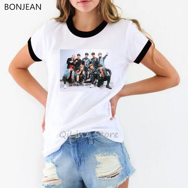Stray Kids kpop tshirt women korean clothes StrayKids funny t shirts Hip Hop