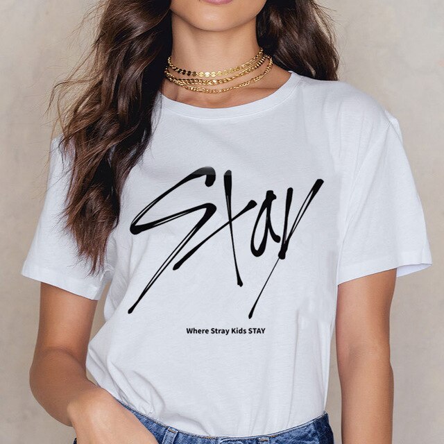 Stray Kids t shirt t-shirt femme kawaii ulzzang clothes aesthetic
