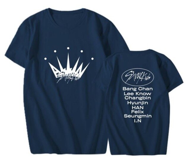 Stray kids album all in all member names printing o neck short sleeve t shirt for summer kpop unisex straykids t-shirt