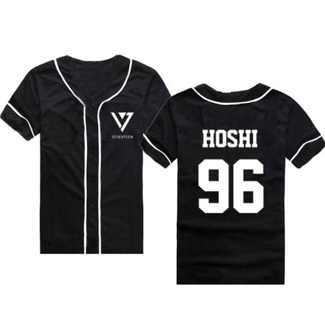 Kpop Newest Summer Korean Fashion Hip Hop Baseball T Shirt KPOP Seventeen 17 Short Sleeve T-Shirt Women Men Baseball Uniform Couple Shirt that you'll fall in love with. At an affordable price at KPOPSHOP, We sell a variety of Summer Korean Fashion Hip Hop Baseball T Shirt KPOP Seventeen 17 Short Sleeve T-Shirt Women Men Baseball Uniform Couple Shirt with Free Shipping.