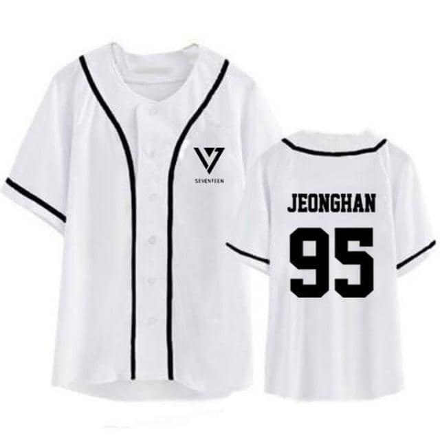 Kpop Newest Summer Korean Fashion Hip Hop Baseball T Shirt KPOP Seventeen 17 Short Sleeve T-Shirt Women Men Baseball Uniform Couple Shirt that you'll fall in love with. At an affordable price at KPOPSHOP, We sell a variety of Summer Korean Fashion Hip Hop Baseball T Shirt KPOP Seventeen 17 Short Sleeve T-Shirt Women Men Baseball Uniform Couple Shirt with Free Shipping.