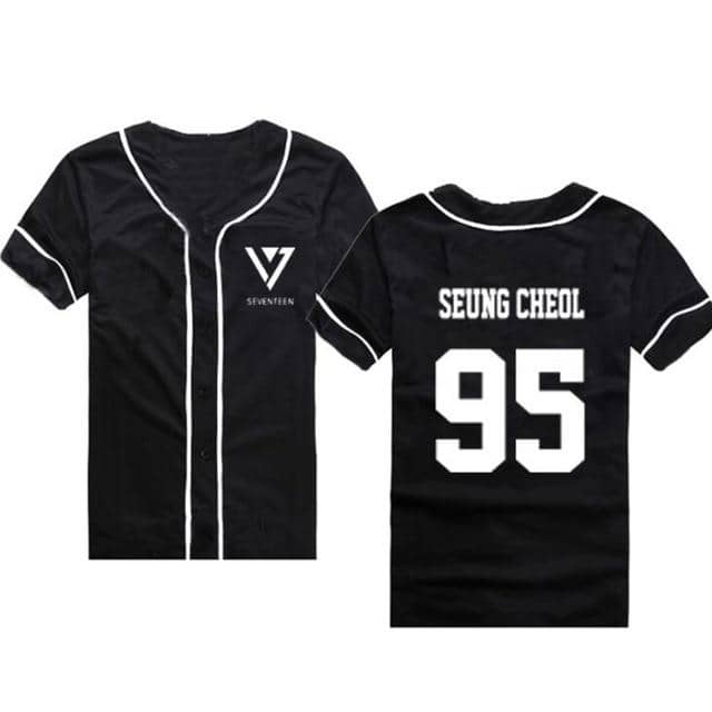Kpop Newest Summer Korean Fashion Hip Hop Baseball T Shirt KPOP Seventeen 17 Short Sleeve T-Shirt Women Men Baseball Uniform Couple Shirt that you'll fall in love with. At an affordable price at KPOPSHOP, We sell a variety of Summer Korean Fashion Hip Hop Baseball T Shirt KPOP Seventeen 17 Short Sleeve T-Shirt Women Men Baseball Uniform Couple Shirt with Free Shipping.