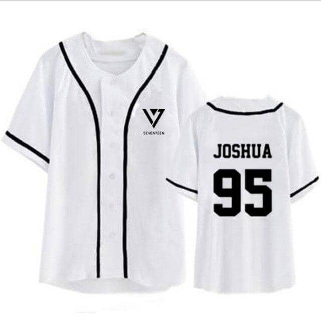 Kpop Newest Summer Korean Fashion Hip Hop Baseball T Shirt KPOP Seventeen 17 Short Sleeve T-Shirt Women Men Baseball Uniform Couple Shirt that you'll fall in love with. At an affordable price at KPOPSHOP, We sell a variety of Summer Korean Fashion Hip Hop Baseball T Shirt KPOP Seventeen 17 Short Sleeve T-Shirt Women Men Baseball Uniform Couple Shirt with Free Shipping.
