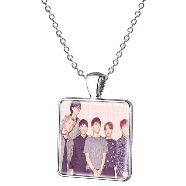 Kpop Newest TAFREE Kpop Day6 Photo Pendant Necklace Square Shape Glass Cabochon Necklaces Rhodium Plated Metal Link Chain Jewelry DAY23 that you'll fall in love with. At an affordable price at KPOPSHOP, We sell a variety of TAFREE Kpop Day6 Photo Pendant Necklace Square Shape Glass Cabochon Necklaces Rhodium Plated Metal Link Chain Jewelry DAY23 with Free Shipping.
