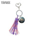Kpop Newest TAFREE Purple Tassel Heart Clasps Key Ring Holder Glass Day6 DAY 6 Cabochon Dome Pendant Keychain For Fan Gift  Day17 that you'll fall in love with. At an affordable price at KPOPSHOP, We sell a variety of TAFREE Purple Tassel Heart Clasps Key Ring Holder Glass Day6 DAY 6 Cabochon Dome Pendant Keychain For Fan Gift  Day17 with Free Shipping.