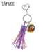 Kpop Newest TAFREE Purple Tassel Heart Clasps Key Ring Holder Glass Day6 DAY 6 Cabochon Dome Pendant Keychain For Fan Gift  Day17 that you'll fall in love with. At an affordable price at KPOPSHOP, We sell a variety of TAFREE Purple Tassel Heart Clasps Key Ring Holder Glass Day6 DAY 6 Cabochon Dome Pendant Keychain For Fan Gift  Day17 with Free Shipping.