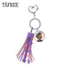 Kpop Newest TAFREE Purple Tassel Heart Clasps Key Ring Holder Glass Day6 DAY 6 Cabochon Dome Pendant Keychain For Fan Gift  Day17 that you'll fall in love with. At an affordable price at KPOPSHOP, We sell a variety of TAFREE Purple Tassel Heart Clasps Key Ring Holder Glass Day6 DAY 6 Cabochon Dome Pendant Keychain For Fan Gift  Day17 with Free Shipping.