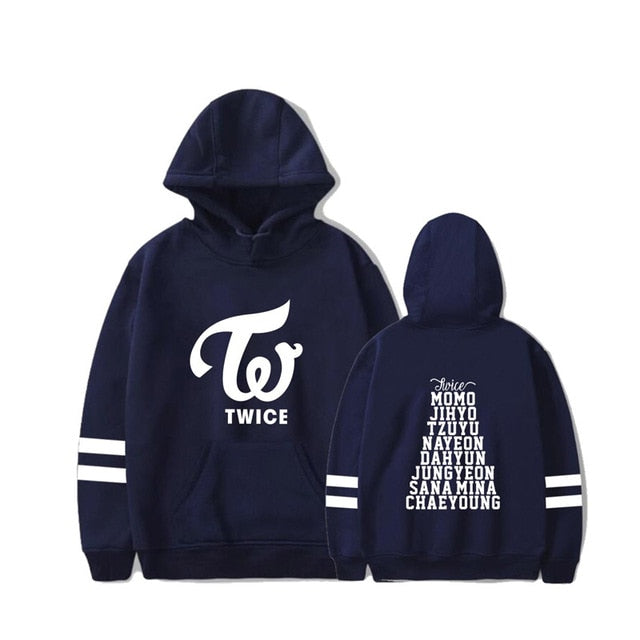 TWICE Kpop Hoodies Sweatshirt Fleece Letters Printed Hoodie