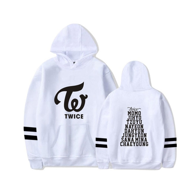 TWICE Kpop Hoodies Sweatshirt Fleece Letters Printed Hoodie
