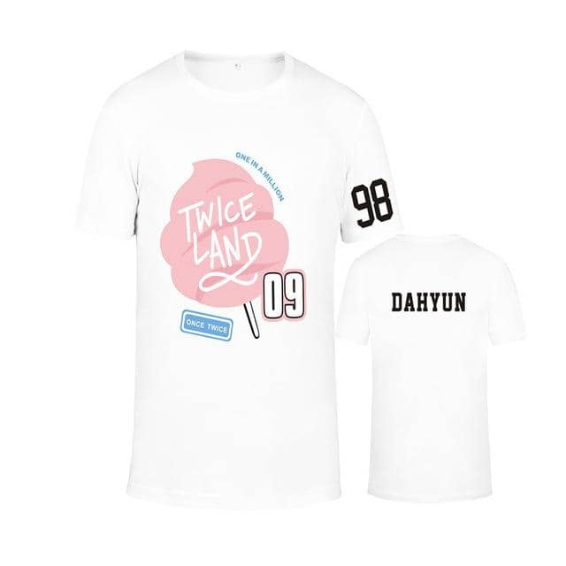 Kpop Newest TWICE Twiceland T-shirt Same Paragraph Short-sleeved Men and Women Lovers Dropshipping that you'll fall in love with. At an affordable price at KPOPSHOP, We sell a variety of TWICE Twiceland T-shirt Same Paragraph Short-sleeved Men and Women Lovers Dropshipping with Free Shipping.