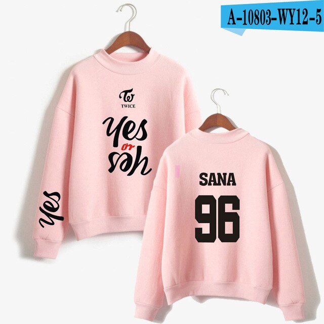 TWICE YES OR YES Printed Sweatshirts Hoodies Twice Abum Korean Kpop Hoodie Men/Women
