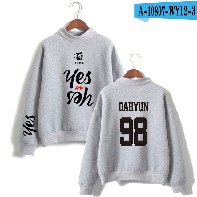 TWICE YES OR YES Printed Sweatshirts Hoodies Twice Abum Korean Kpop Hoodie Men/Women