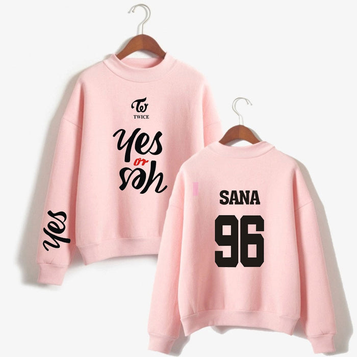 TWICE YES OR YES Printed Sweatshirts Hoodies Twice Abum Korean Kpop Hoodie Men/Women