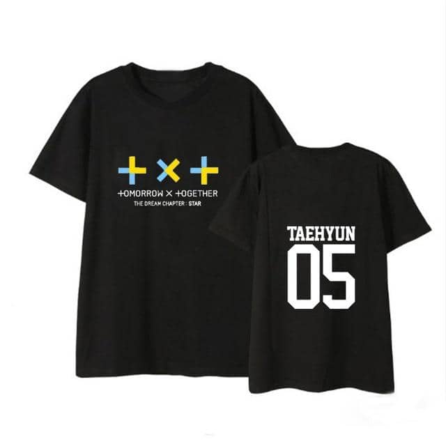 TXT Kpop Member name  TXT korean  women men tops - Kpopshop