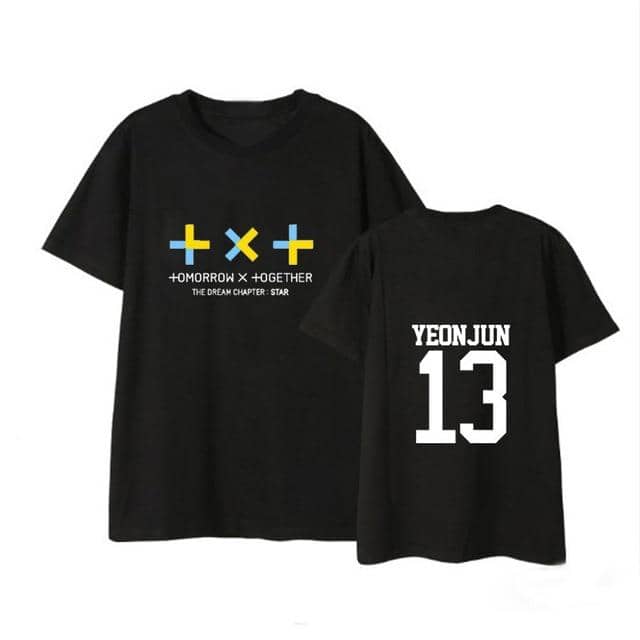TXT Kpop Member name  TXT korean  women men tops - Kpopshop
