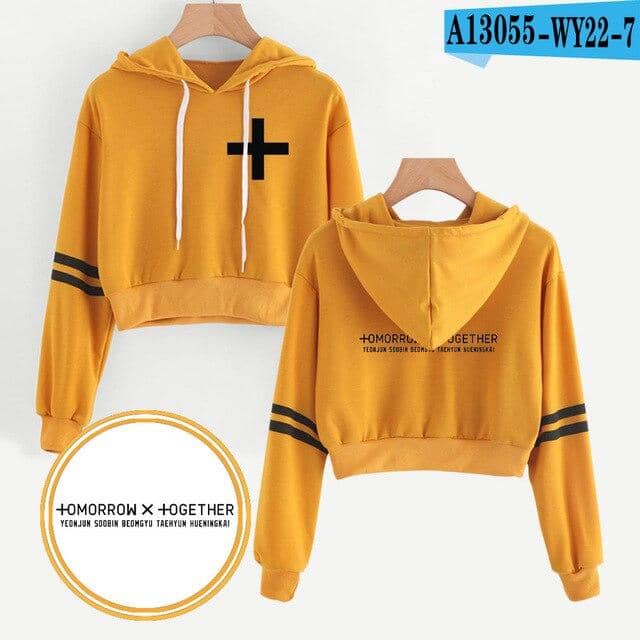 Kpop Newest TXT Navel Hoodies Sweatshirt Idol Hip Hop New Casual Fashion Kpop TOMORROW X TOGETHER Hoodies Outwear High Street Sweatshirt that you'll fall in love with. At an affordable price at KPOPSHOP, We sell a variety of TXT Navel Hoodies Sweatshirt Idol Hip Hop New Casual Fashion Kpop TOMORROW X TOGETHER Hoodies Outwear High Street Sweatshirt with Free Shipping.