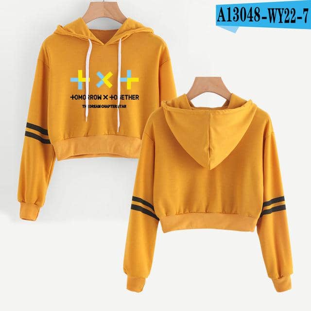 Kpop Newest TXT Navel Hoodies Sweatshirt Idol Hip Hop New Casual Fashion Kpop TOMORROW X TOGETHER Hoodies Outwear High Street Sweatshirt that you'll fall in love with. At an affordable price at KPOPSHOP, We sell a variety of TXT Navel Hoodies Sweatshirt Idol Hip Hop New Casual Fashion Kpop TOMORROW X TOGETHER Hoodies Outwear High Street Sweatshirt with Free Shipping.