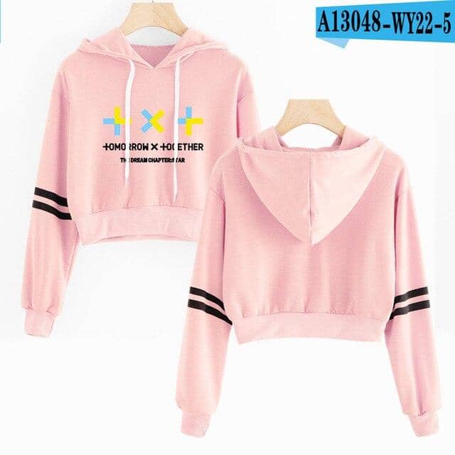 Kpop Newest TXT Navel Hoodies Sweatshirt Idol Hip Hop New Casual Fashion Kpop TOMORROW X TOGETHER Hoodies Outwear High Street Sweatshirt that you'll fall in love with. At an affordable price at KPOPSHOP, We sell a variety of TXT Navel Hoodies Sweatshirt Idol Hip Hop New Casual Fashion Kpop TOMORROW X TOGETHER Hoodies Outwear High Street Sweatshirt with Free Shipping.