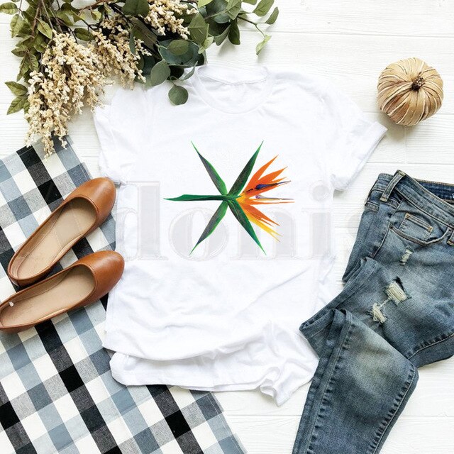 EXO Female Short Sleeve T-shirt Summer Clothes Exo New Korean Kpop Women T Shirt Woman Clothes