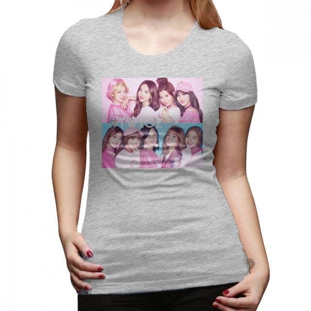 Kpop Newest Twice Bdz T-Shirt Twice Pink T Shirt New Fashion O Neck Women tshirt Silver Cotton Large size Casual Pattern Ladies Tee Shirt that you'll fall in love with. At an affordable price at KPOPSHOP, We sell a variety of Twice Bdz T-Shirt Twice Pink T Shirt New Fashion O Neck Women tshirt Silver Cotton Large size Casual Pattern Ladies Tee Shirt with Free Shipping.